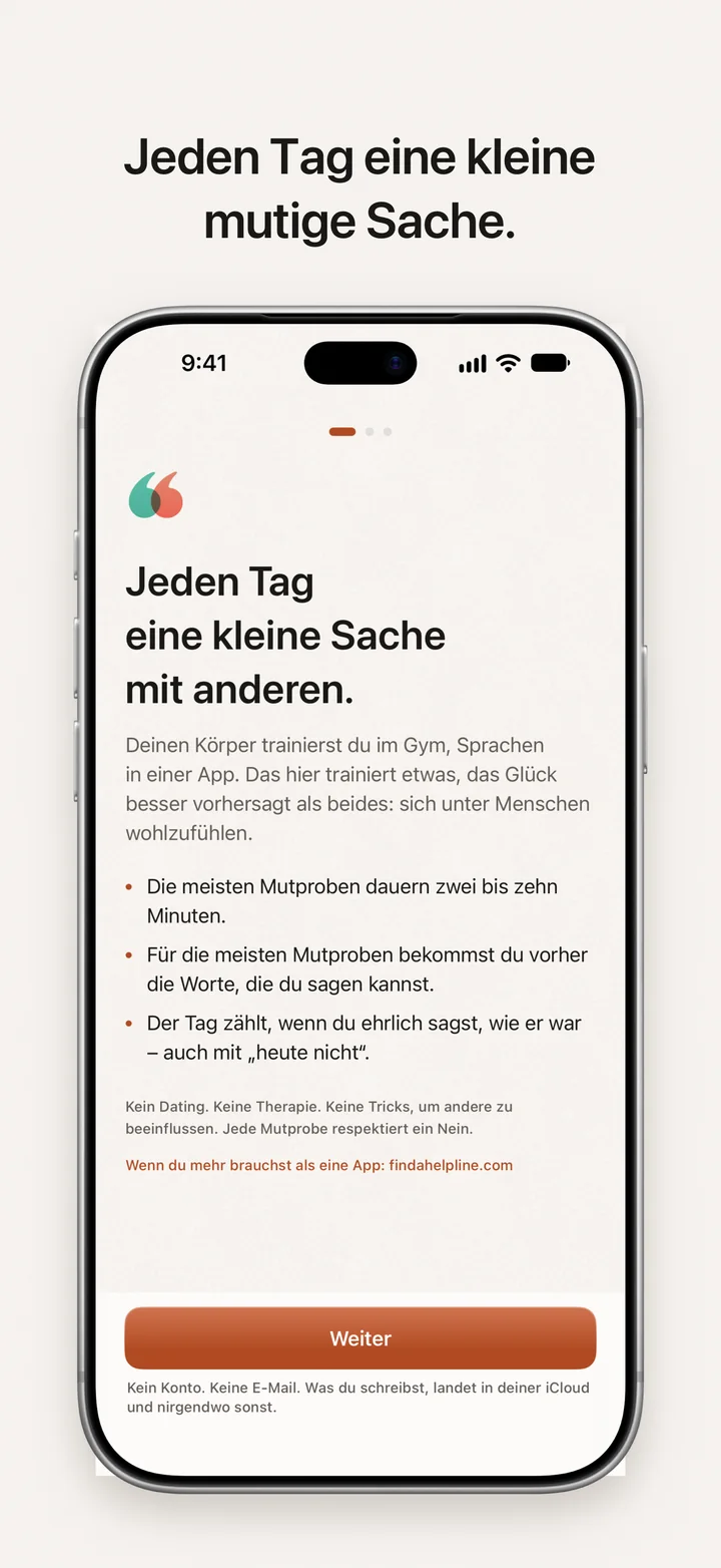 DayDare: eine kleine Mutprobe am Tag