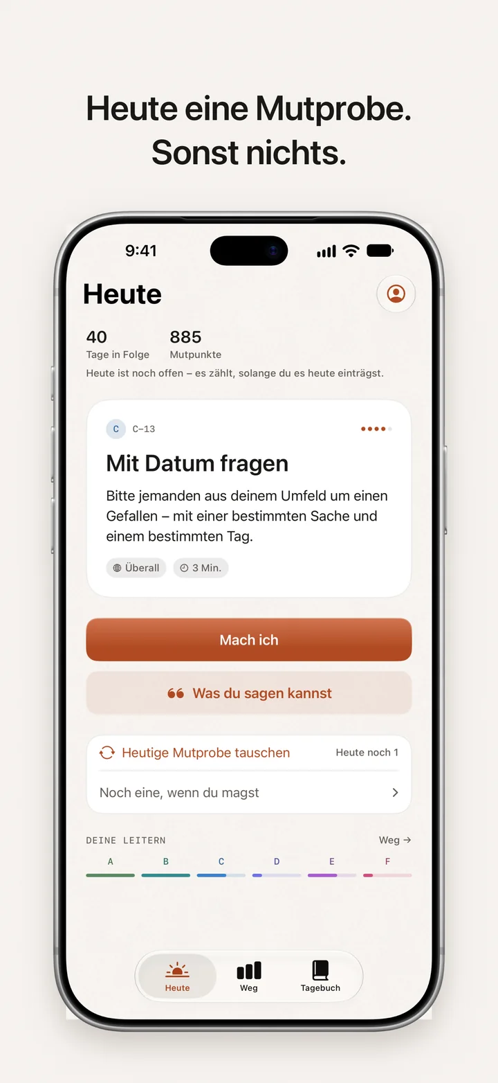 DayDare: eine Mutprobe heute, sonst nichts