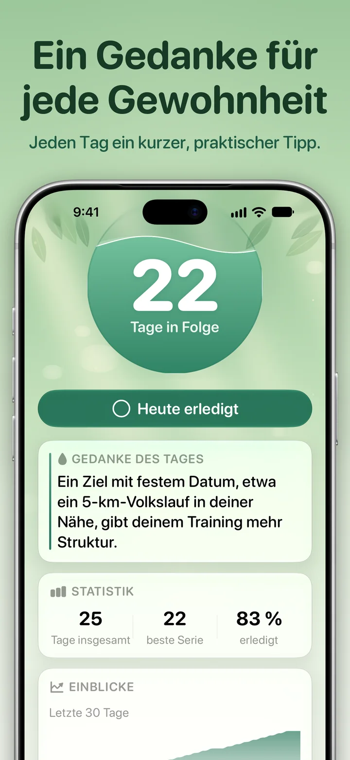 Ripply: der Gedanke des Tages zur Gewohnheit