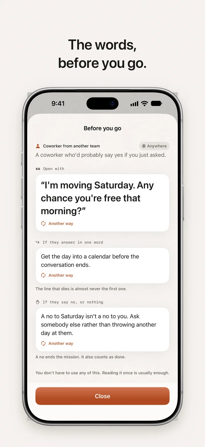 DayDare: the words, before you go