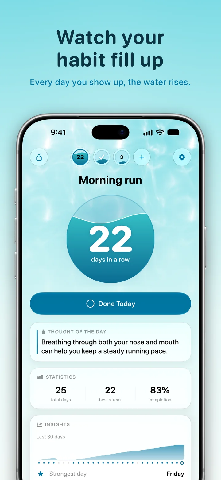 Ripply: watch your habit fill up