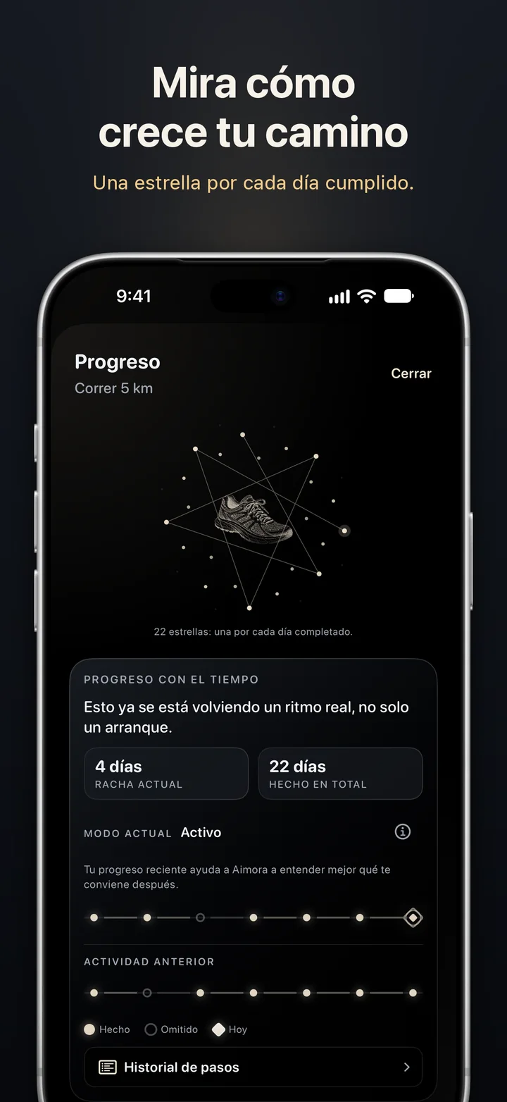 Aimora: mira crecer tu camino, una estrella por cada día que apareciste