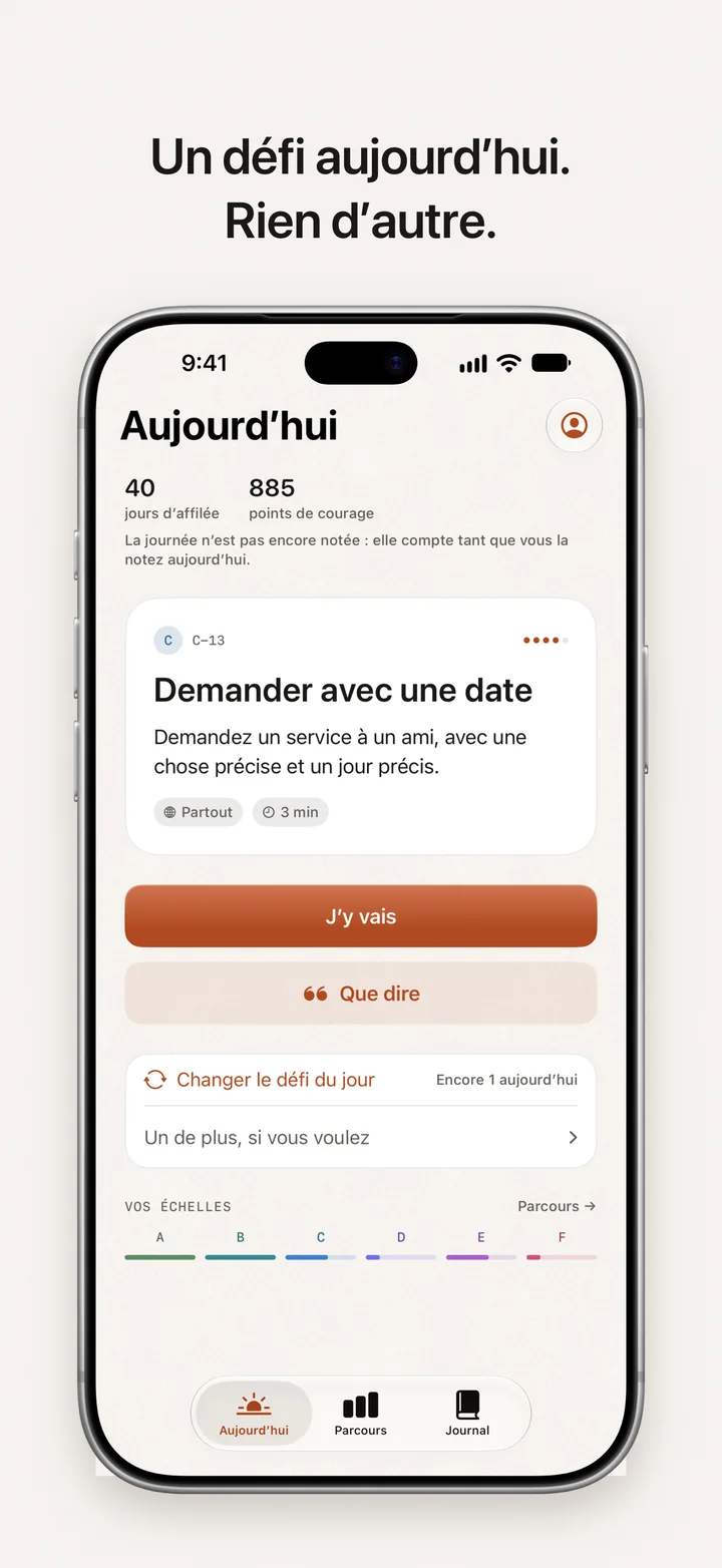 DayDare : un défi aujourd’hui, rien d’autre