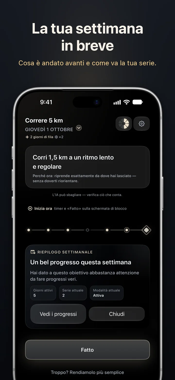 Aimora: la tua settimana a colpo d’occhio